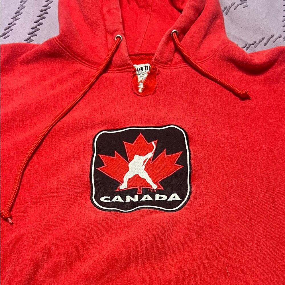 Red Canada Maple Leaf Hoodie